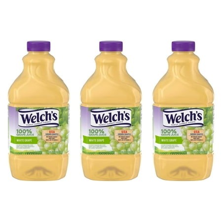 100% Juice 64 Oz 3 Packs - Purple Grape  White Grape  White Grape Peach  Light Purple Grape  or Diet Concord Grape - Bundled by (White Grape  3 Pack)
