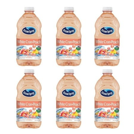 Ocean Spray White Cran Peach Juice 64 Fl Oz 6 Pack by Qualitatt