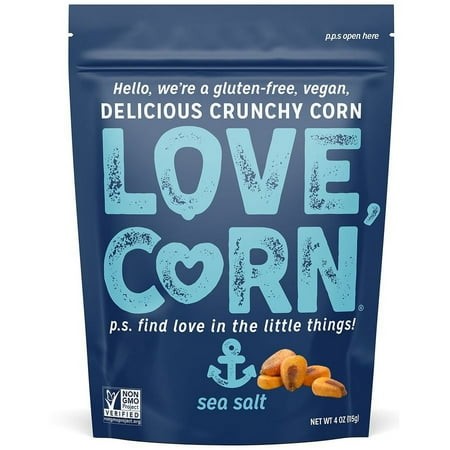 LOVE CORN Delicious Crunchy Corn  Sea Salt 4.0 Oz