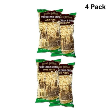4 Pack of Trader Joe’s World S Puffiest Sour Cream & Onion Corn Puffs | 13.4 Oz