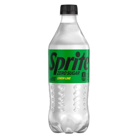 Sprite Zero Sugar Soda Bundled by Luwei (20 Oz Bottles 24 Pack)