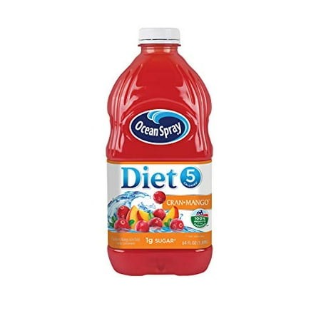 Ocean Spray Diet Cranberry Mango Juice Drink  64 FL Oz Bottle (Pack of 8)