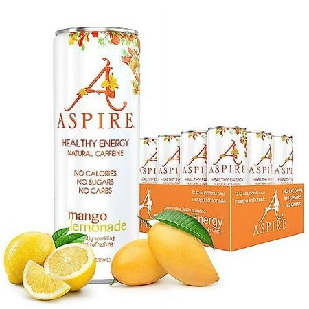 Aspire Healthy Energy Drink with Natural Caffeine - No Calories  Sugar and Carbs | Vitamins B  C  & Biotin | No Preservatives  Gluten Free | Suitable 
