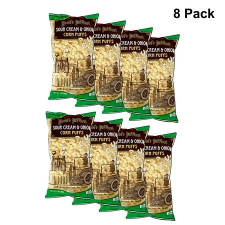 8 Pack of Trader Joe’s World S Puffiest Sour Cream & Onion Corn Puffs | 13.4 Oz