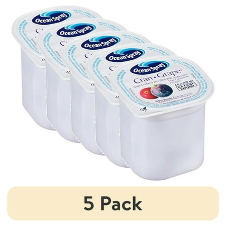(5 Pack) Ocean Spray Cran-Grape Juice Cups 4 Ounce (Pack of 48)
