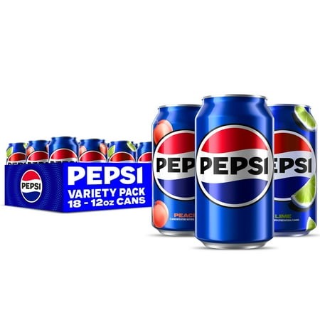 Better with Pepsi 3 Flavor Variety Pack Soda Pop  12 Fl Oz  18 Pack Cans