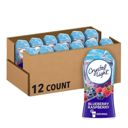 Luwei Sugar- Zero Calorie Liquid Water Enhancer - Blueberry Raspberry Water Flavor Drink Mix (1.62 Fl Oz Bottle  Pack of 12)