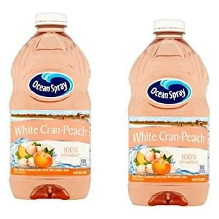 Ocean Spray Juice Drink  64 Oz. (2-Bottle) (White Cran-Peach Juice)