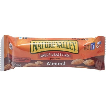 Nature Valley Granola Bars  Sweet and Salty Nut Almond Cereal  1.2 Oz Bar  16/box