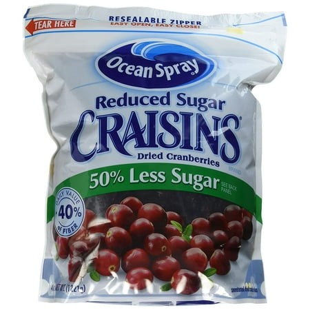 Ocean Spray Reduced Sugar Craisins Dried Cranberries  43 Oz.