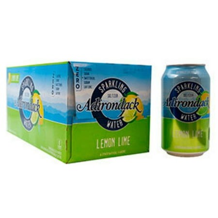 Adirondack Lemon-Lime Sparkling Seltzer Water  8 Count Carton 12 Fl. Oz. Cans