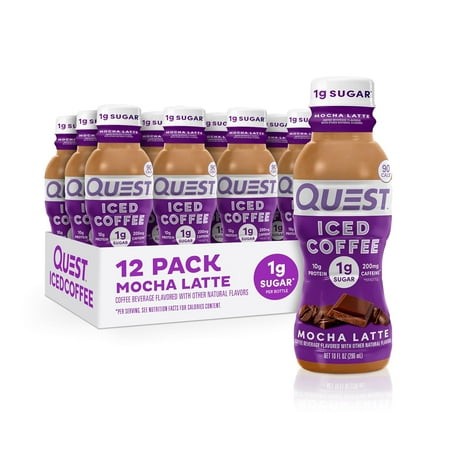 Iced Coffee  Mocha Latte  1g of Sugar  10g of Protein  90 Calories  200mg of Caffeine  12 Count