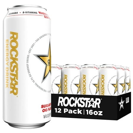 Energy Drink  Throwback Edition: O.G. Sugar Free  16 Fl Oz (Pack of 12)