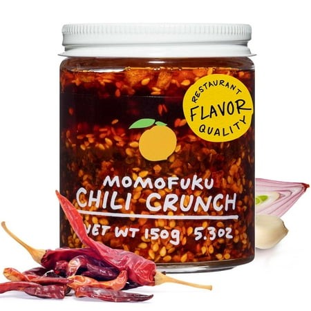 Momofuku Chili Crunch by David Chang  (5.3 Ounces)  Chili Oil with Crunchy Garlic and Shallots  Spicy Chili Crisp