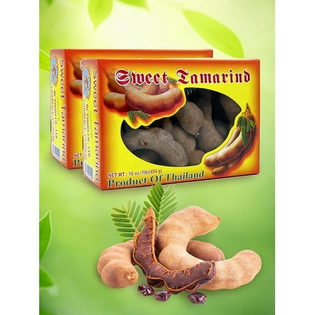 Large Sweet Tamarind Pods  Whole Fruit 100% Natural  Dried Tamarindo 16 Oz