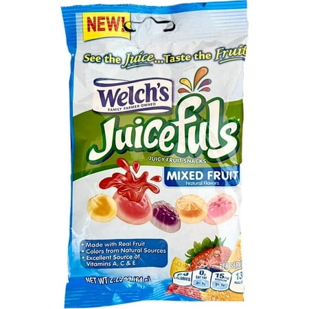 Welch S Juicefuls Mixed Fruit Fruit Snacks  2.25 Oz
