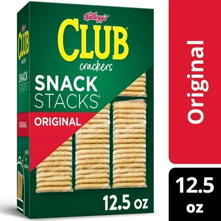 (2 Pack) Club Snack Stacks Original Crackers  Lunch Snacks  12.5 Oz  6 Count