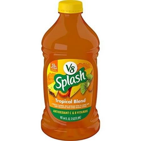 V8 Splash Tropical Fruit Blend Juice Beverage  64 Fl Oz Bottle