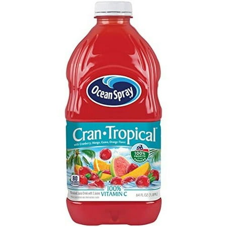Ocean Spray Juice Cran Tropical  (Pack of 8)  64 Oz Bottles