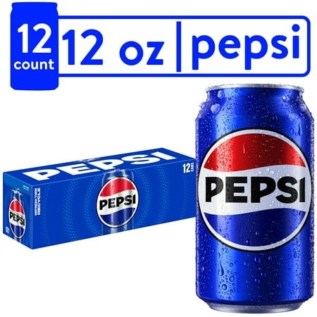 Pepsi Cola Soda Pop  12 Fl Oz  12 Pack Cans