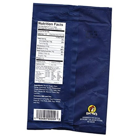 Buc-ees Beaver Nuggets Sea Salted Caramel Sweet Corn Puff Snacks Texas Bucees (Pack of 8 Bags)