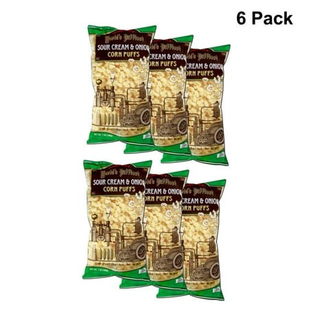 6 Pack of Trader Joe’s World S Puffiest Sour Cream & Onion Corn Puffs | 13.4 Oz