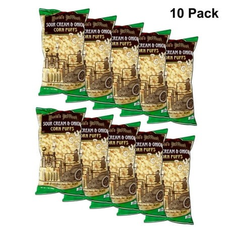 10 Pack of Trader Joe’s World S Puffiest Sour Cream & Onion Corn Puffs | 13.4 Oz