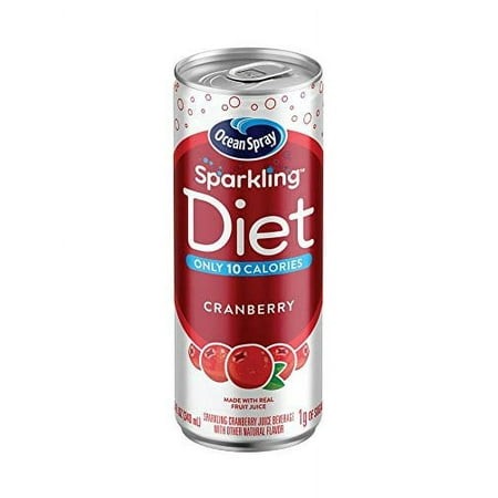 Ocean Spray Sparkling Diet Cranberry Juice Cocktail  11.5 Oz Cans (Pack of 24)
