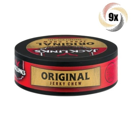 9x Tins Jack Link S Original Premium Beef Shredded Jerky Chew Tins .32oz