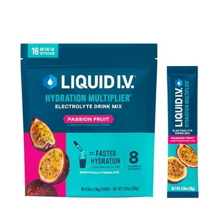 ® Hydration Multiplier® - Passion Fruit - Hydration Powder Packets | Electrolyte Powder Drink Mix | Convenient Single-Serving Sticks | Non-GMO | 1 P
