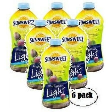 Sunsweet Light Prune Juice  64 Fl. Oz. (Pack of 6)