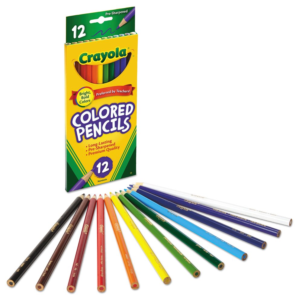 Crayola 68-4012 Colored Pencils, 12-Count, Pack of 1, Assorted Colors(Discontinued by Manufacturer) thumbnail