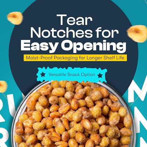 Three Amigos Crunch & Munch Corn Sea Salt Original Flavor, Suger Free, 100% Vagan, Peanut Free Non-GMO (All Natural Ingredients) Guilt-Free Snacking T thumbnail