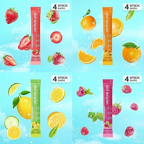 Venture Pal Sugar Free Electrolyte Powder Packets - Liquid Daily IV Drink Mix for Rapid Hydration & Party Recovery | 5 Vitamins & 7 Electrolytes| Keto thumbnail