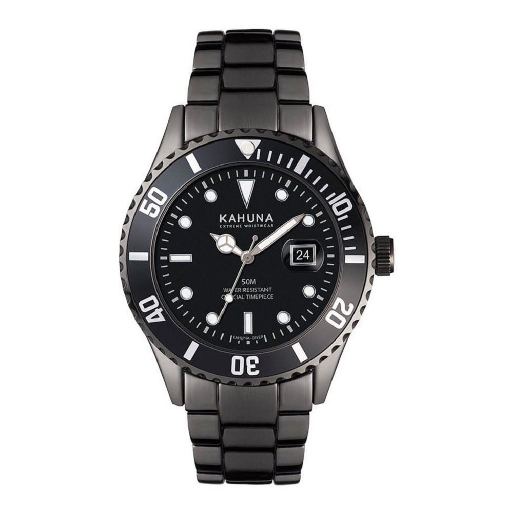 Kahuna Mens Gents Wrist Watch Black Strap KGB-0012G