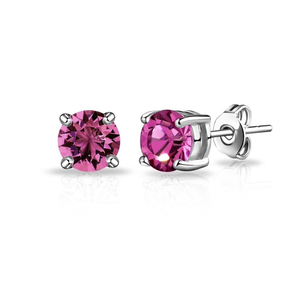 June (Alexandrite) Birthstone Earrings Created with Swarovski Crystals