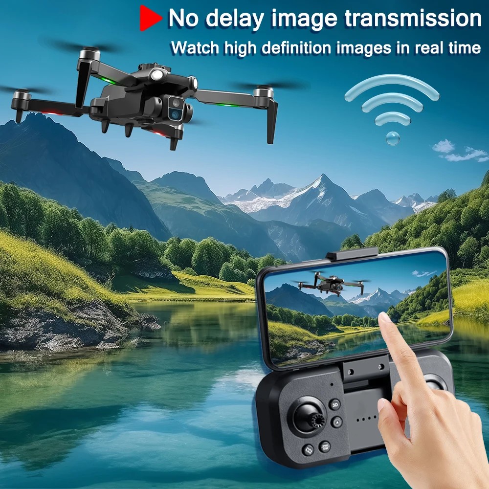 2024 S119 Mini Drone 4K Dual Camera WIFI Intelligent Obstacle Avoidance FPV Brushless Motor Optical Flow Position RC Quadcopter