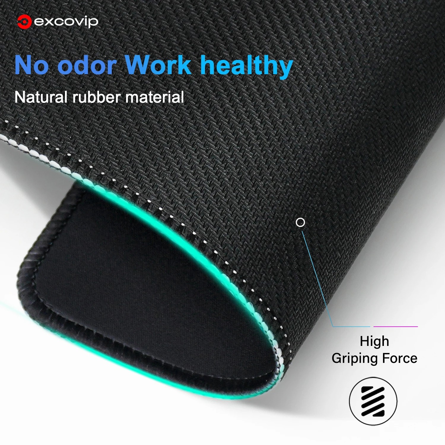 EXCO Gaming Mouse Pad Large Extended Keyboard Mousepad with Stitched Edge Non-Slip Rubber Base thumbnail