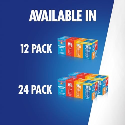 Red Bull Energy Drink Sugar Free Variety Pack, Red, Amber, and Sea Blue, with 80mg Caffeine, Taurine & B Vitamins, 8.4 Fl. Oz, Pack of 12 Cans thumbnail