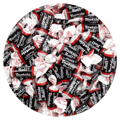 Tootsie Roll Midgees  1lb Bulk Bag (Approx. 70 Pieces)  Mini Chewy Candy  Individually Wrapped Bulk Candy  Chocolate Candy  the Hampton Popcorn & Cand