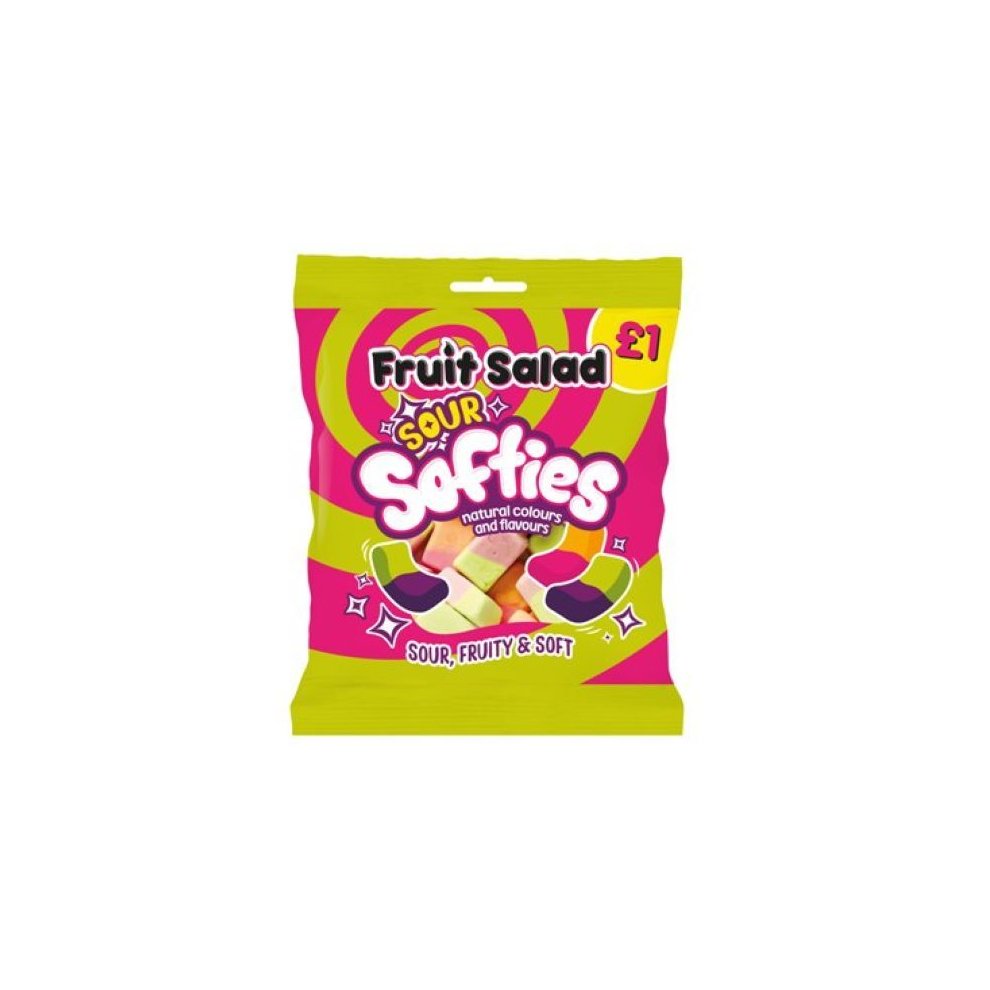 Candyland Fruit Salad Sour Softies (12 X 120g)