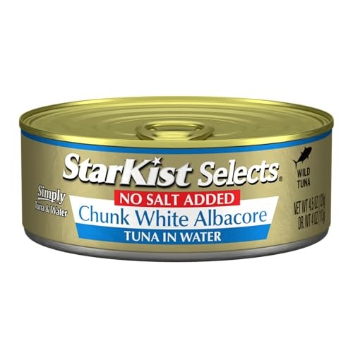 (12 Pack) StarKist Selects Chunk White Albacore Tuna in Water  No Salt Added  4.5 Oz Can