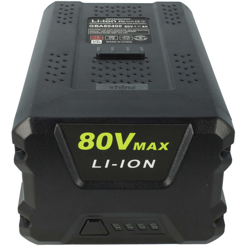 Vhbw - 1x Batterie Compatible Avec Kobalt 80V Max, Kss 2580-06, 630-CFM, Khb 004B, Km 2180B-06, Kst 2580-06 (4000mAh, 80V, Li-ion)