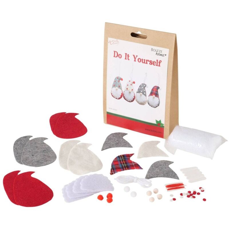 Kit Diy Pour Créer Soi-mme Des Décorations, 4 Gnomes.