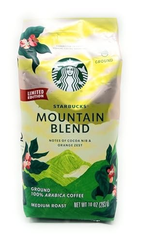 Starbucks Mountain Blend  Medium Light Roast Ground Coffee  100% Arabica  10 Oz thumbnail