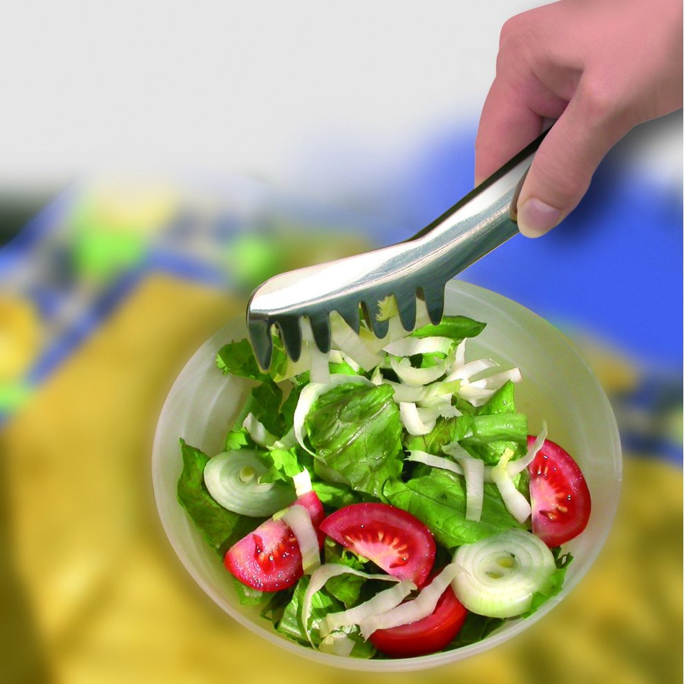 Fackelmann Stainless Steel Spaghetti Tongs Silver 19 X 11.8 X 2 Cm thumbnail