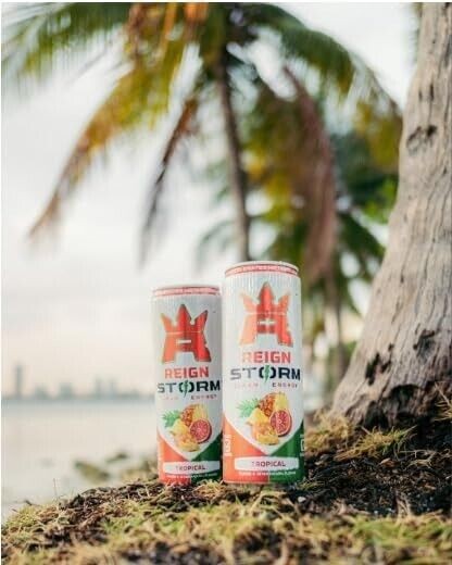 REIGN Storm, Tropical, Fitness & Wellness Energy Drink, 12 Fl Oz (Pack of 12) thumbnail