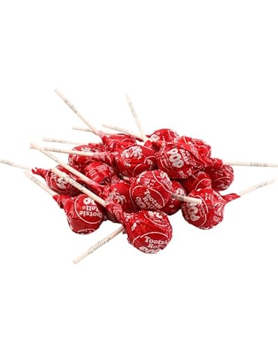 Cherry Lollipops, Red Bulk Tootsy Pops- Cherry Lollipops, Cherry Flavored Suckers, All Red Suckers by Queen City Candy Cave 8 Oz thumbnail
