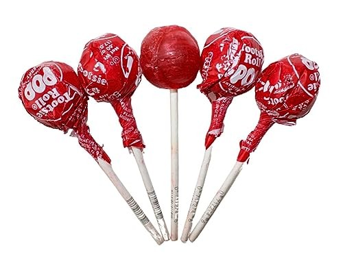 Cherry Lollipops, Red Bulk Tootsy Pops- Cherry Lollipops, Cherry Flavored Suckers, All Red Suckers by Queen City Candy Cave 8 Oz thumbnail