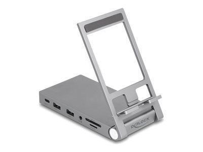 DeLOCK Tablet and Laptop Docking Station 4K with Integrated Holder - H